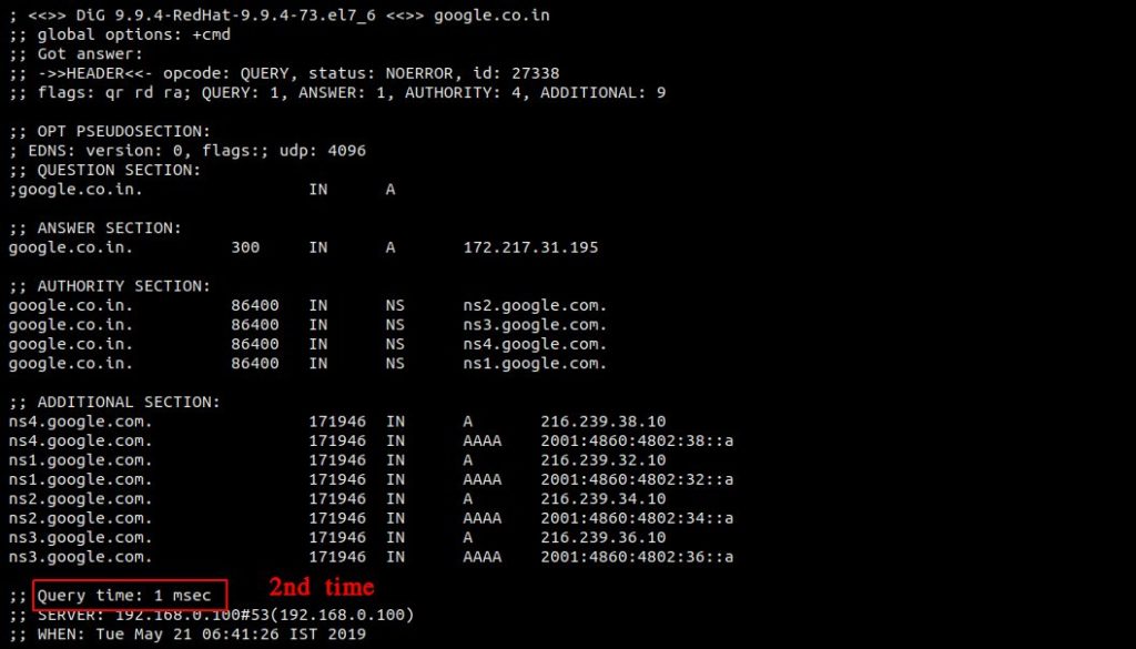 How To Setup Caching DNS Server In CENTOS/RHEL 7.6 | LinuxTeck