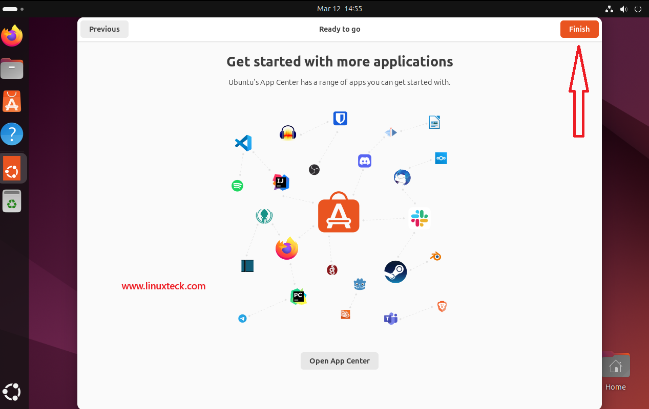 9 Steps to Install Ubuntu 24.04 LTS - Complete Guide With Screenshots (2026) 62 Ready to go — Get started with more applications Ubuntu 24.04 LTS — LinuxTeck