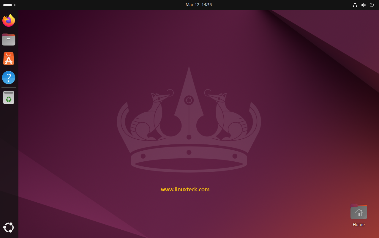 9 Steps to Install Ubuntu 24.04 LTS - Complete Guide With Screenshots (2026) 63 Ubuntu 24.04 LTS GNOME 46 desktop — installation complete — LinuxTeck