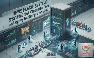 systemd 260 sysv init support removed in linux update