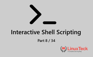 how to write interactive shell scripts in Linux