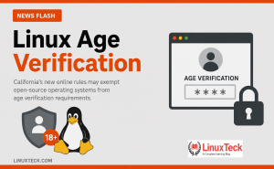 California age verification Linux exemption