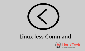 less command in Linux paging through a log file