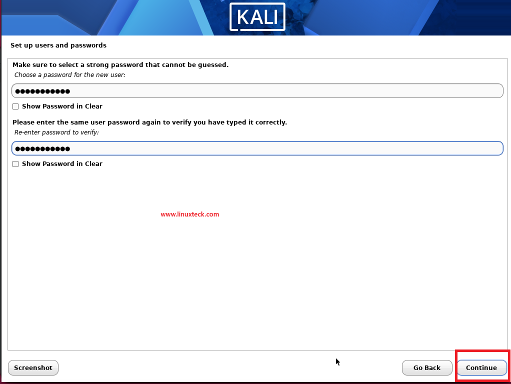 Install Kali Linux Step by Step Guide for Beginners 82 kali-set-password