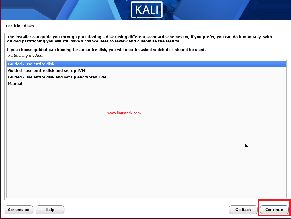 Install Kali Linux Step by Step Guide for Beginners 84 kali-linux-partition-Guided-use-entire-disk