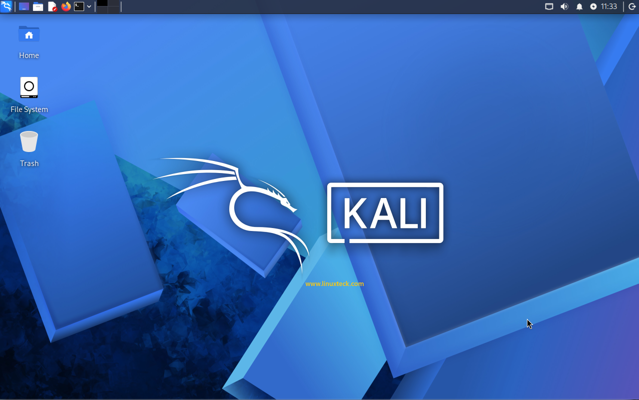Install Kali Linux Step by Step Guide for Beginners 108 kali-linux-desktop-xfce-environment-working