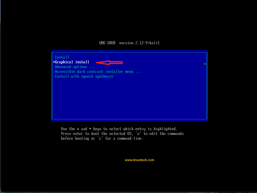 Install Kali Linux Step by Step Guide for Beginners 64 kali-linux-grub-boot-menu-screen