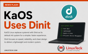 KaOS Dinit 2026.06 stable release desktop with Niri and Noctalia Wayland shells replacing Plasma