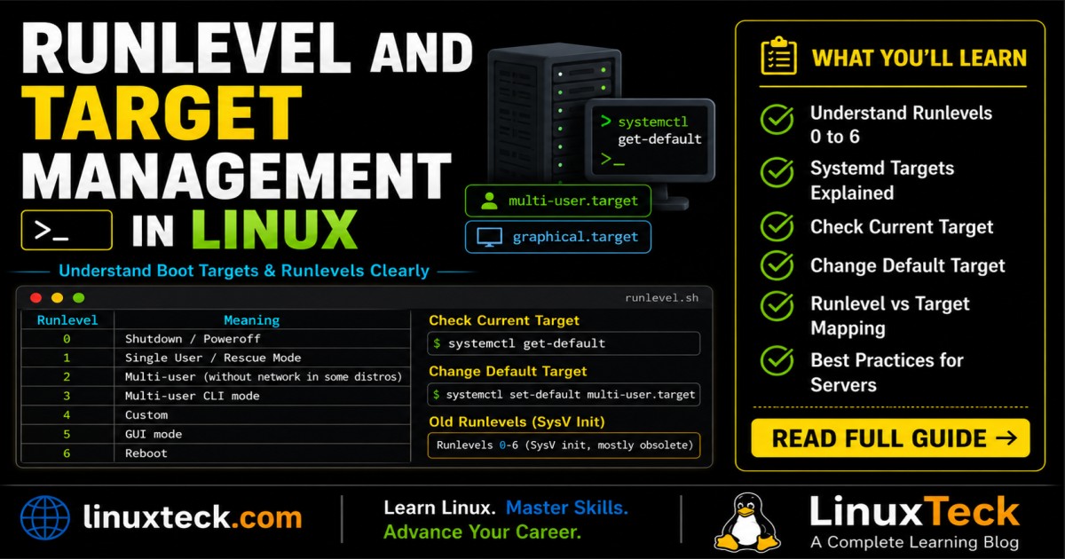Systemd Targets Boot Modes Linux Explained: Complete Guide 2026