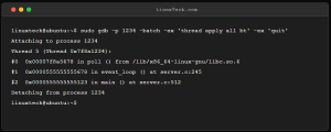GDB attach running process in Linux